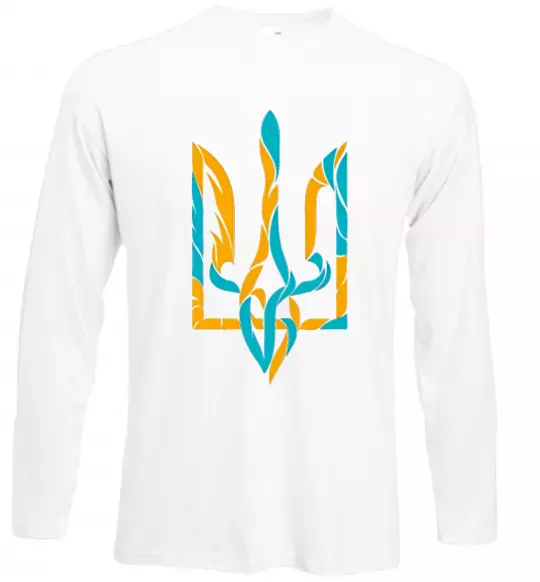 Лонгслив Тризуб weavy gerb Белый фото