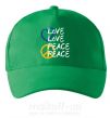 Кепка LOVE PEACE Зелений фото