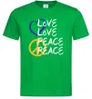 Мужская футболка LOVE PEACE Зеленый Мужская футболка LOVE PEACE Зеленый фото