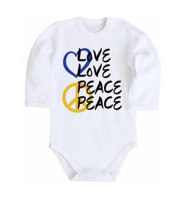 Детский боди LOVE PEACE