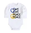 Детский боди LOVE PEACE Белый фото