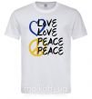 Чоловіча футболка LOVE PEACE Білий фото