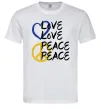 Мужская футболка LOVE PEACE Белый Мужская футболка LOVE PEACE Белый фото
