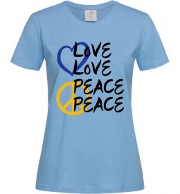 Женская футболка LOVE PEACE
