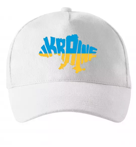 Кепка UKRAINE MAP Белый фото