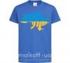 Дитяча футболка UKRAINE MAP Яскраво-синій фото