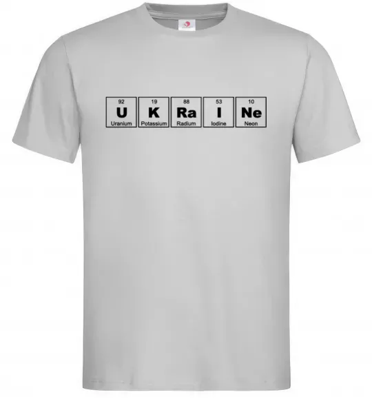 Мужская футболка Ukraine Table Серый фото