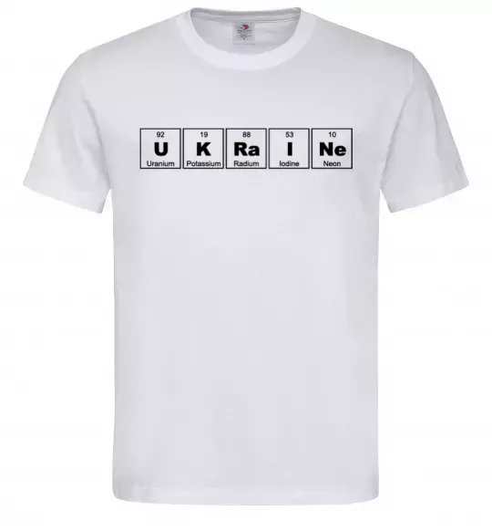 Мужская футболка Ukraine Table Белый фото