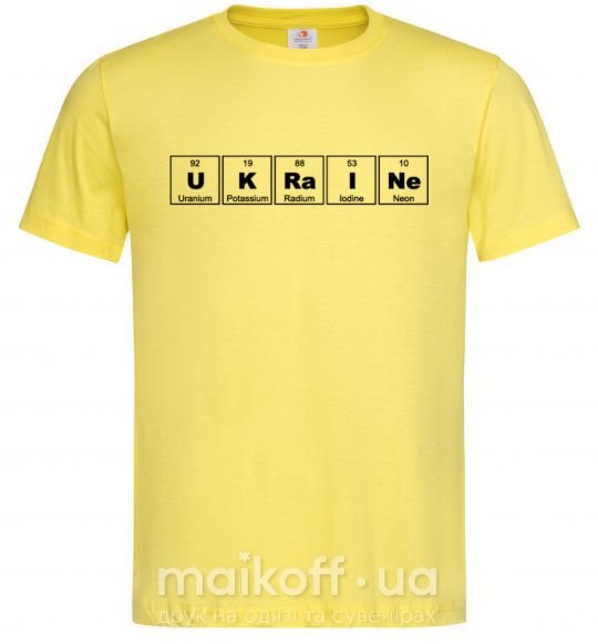 Чоловіча футболка Ukraine Table Лимонний фото