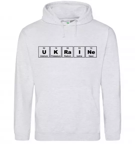 Чоловіча толстовка (худі) Ukraine Table Сірий меланж фото