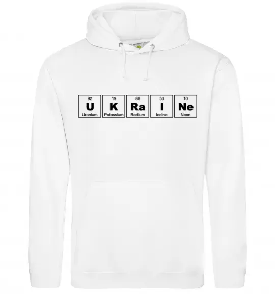 Жіноча толстовка (худі) Ukraine Table Білий фото