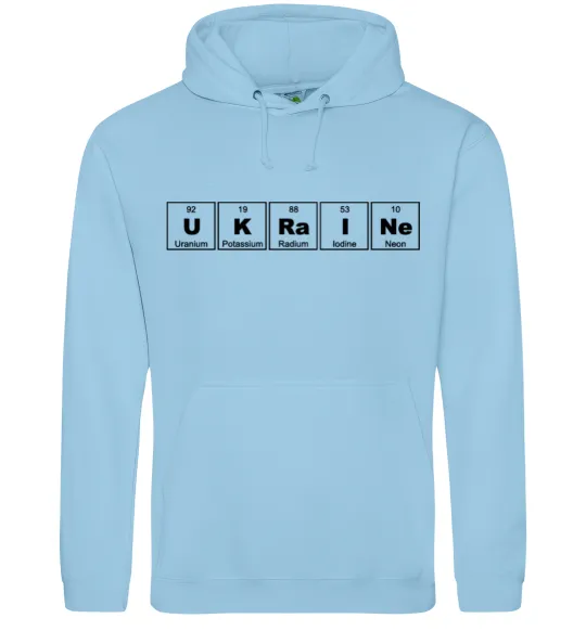 Женская толстовка (худи) Ukraine Table Голубой фото