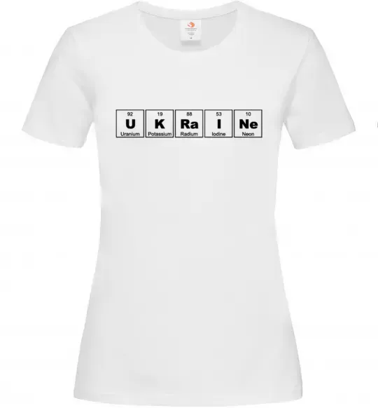 Женская футболка Ukraine Table Белый фото