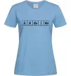Женская футболка Ukraine Table Голубой фото