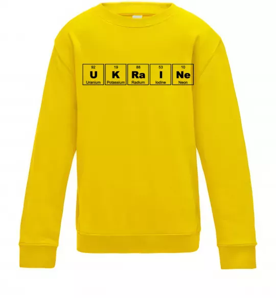 Дитячий світшот Ukraine Table Сонячно жовтий фото