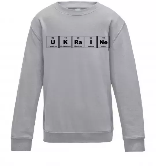 Дитячий світшот Ukraine Table Сірий меланж фото