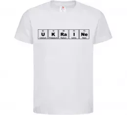 Детская футболка Ukraine Table Белый фото