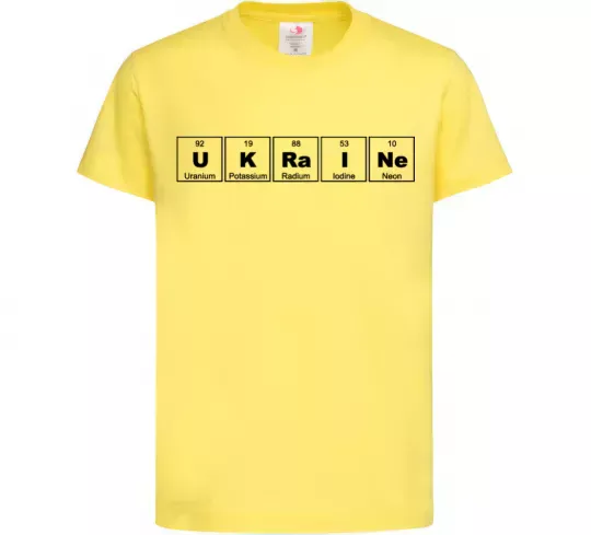 Детская футболка Ukraine Table Лимонный фото