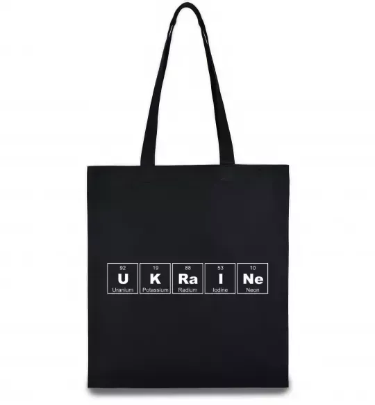 Еко-сумка Ukraine Table Чорний фото