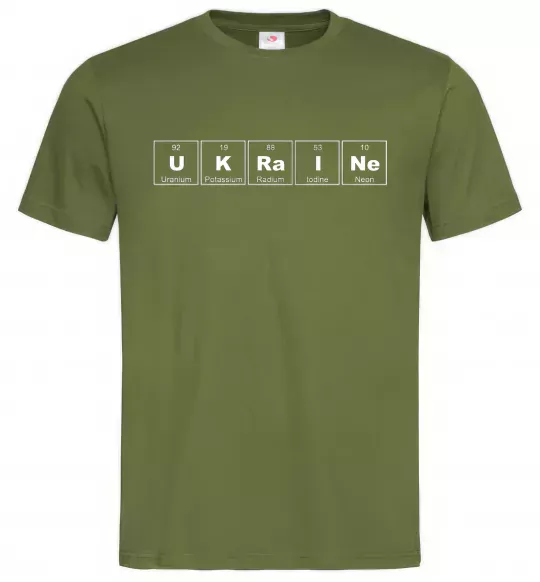 Мужская футболка Ukraine Table Оливковый фото