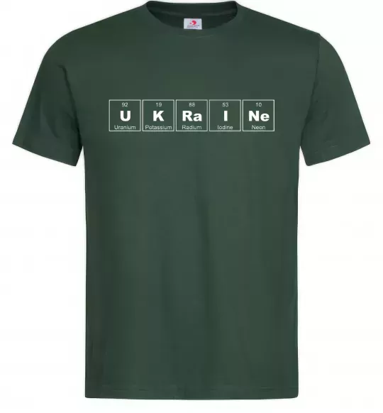 Мужская футболка Ukraine Table Темно-зеленый фото