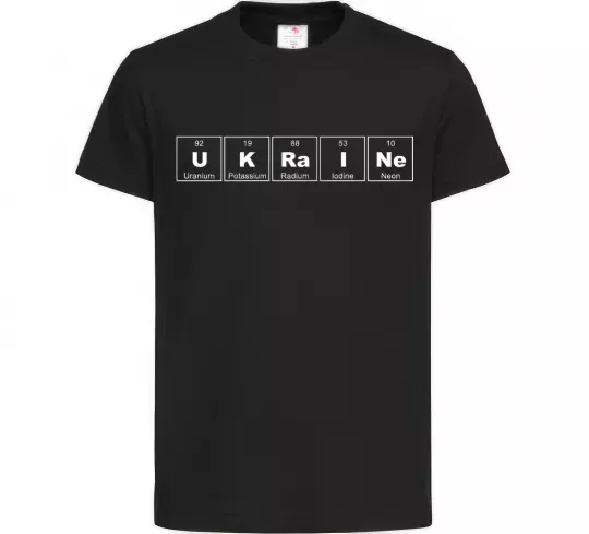 Детская футболка Ukraine Table Черный фото
