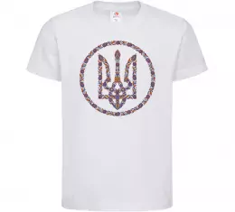 Детская футболка ROUND GERB Белый фото