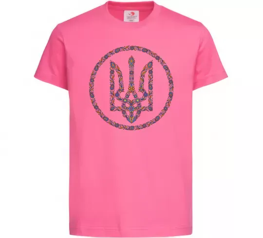 Дитяча футболка ROUND GERB Яскраво-рожевий фото