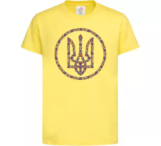 Дитяча футболка ROUND GERB Лимонний фото