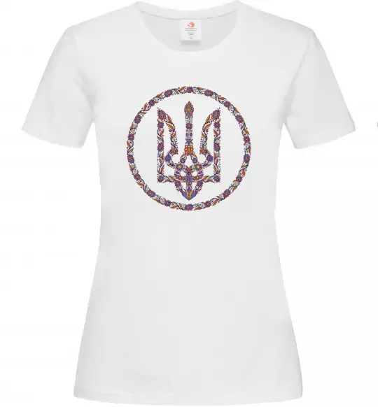 Жіноча футболка ROUND GERB Білий фото