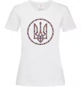 Женская футболка ROUND GERB Белый фото