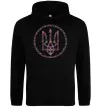 Женская толстовка (худи) ROUND GERB Черный фото