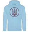 Жіноча толстовка (худі) ROUND GERB Блакитний Жіноча толстовка (худі) ROUND GERB Блакитний фото