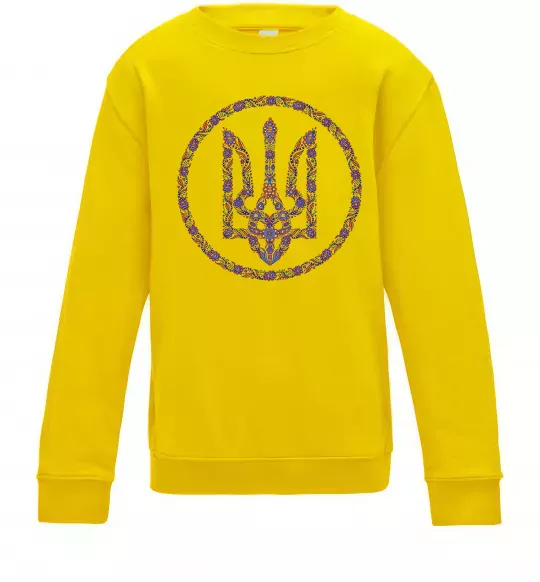 Дитячий світшот ROUND GERB Сонячно жовтий фото