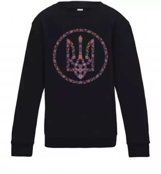 Дитячий світшот ROUND GERB Чорний фото