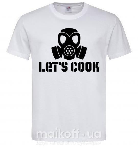 Чоловіча футболка Let's cook Білий фото