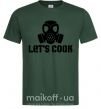 Чоловіча футболка Let's cook Темно-зелений фото