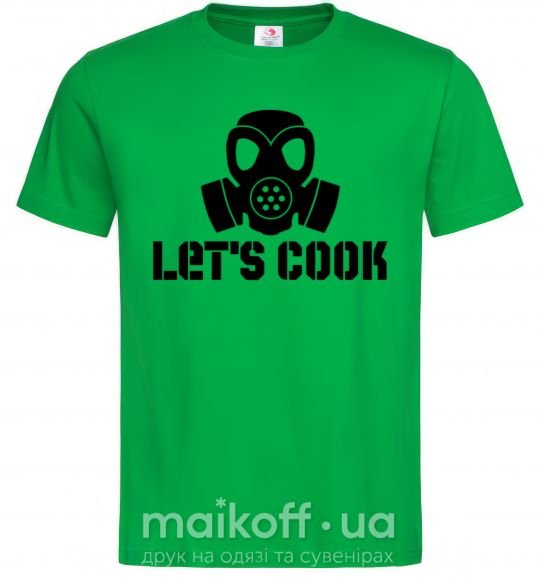 Мужская футболка Let's cook Зеленый фото