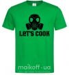 Чоловіча футболка Let's cook Зелений фото
