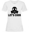 Женская футболка Let's cook Белый фото