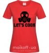 Женская футболка Let's cook Красный фото