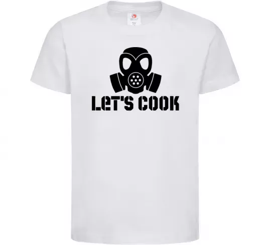 Дитяча футболка Let's cook Білий фото