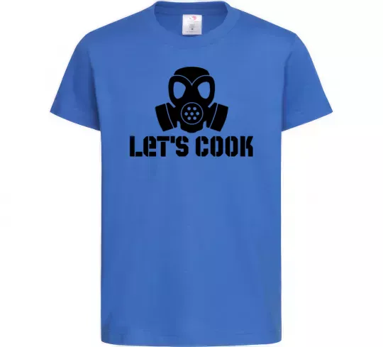 Дитяча футболка Let's cook Яскраво-синій фото
