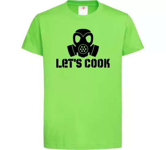 Дитяча футболка Let's cook Лаймовий фото
