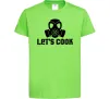 Дитяча футболка Let's cook Лаймовий Дитяча футболка Let's cook Лаймовий фото
