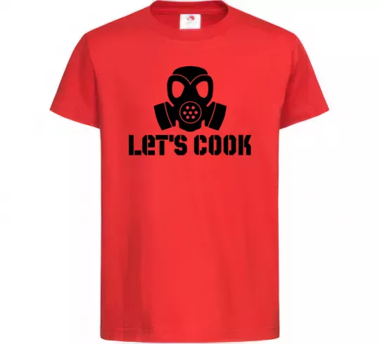 Дитяча футболка Let's cook Червоний фото