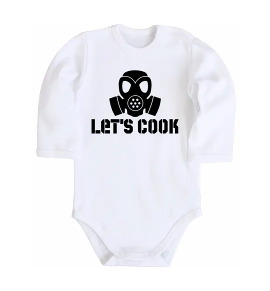 Дитячий бодік Let's cook Білий фото