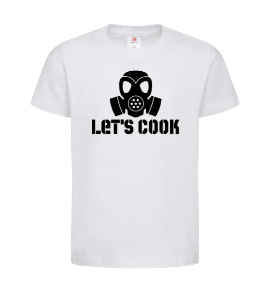 Дитяча футболка Let's cook Білий фото