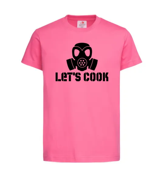 Дитяча футболка Let's cook Яскраво-рожевий фото