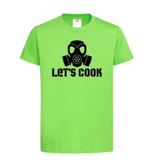 Дитяча футболка Let's cook Лаймовий фото